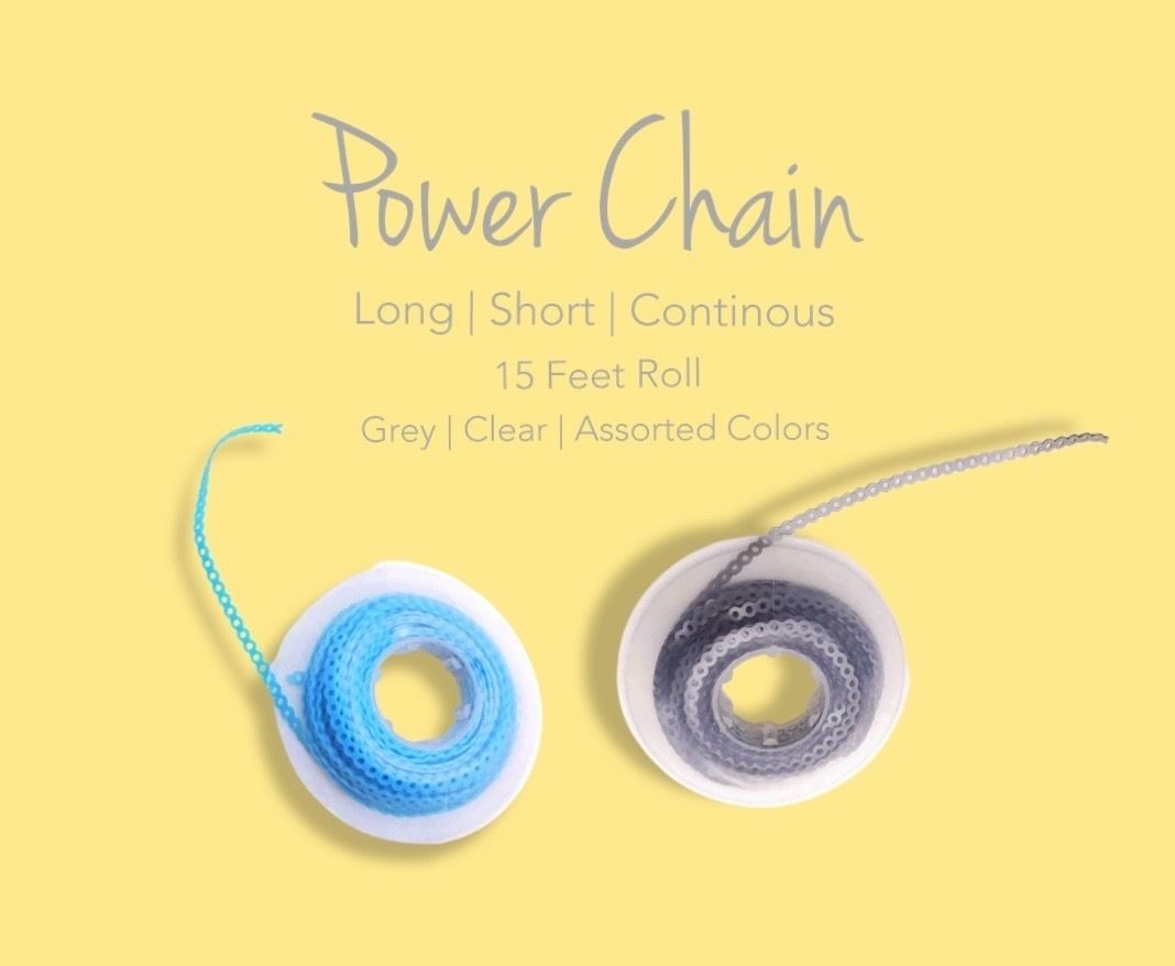 Continuous Chain Denmax Ortho Power 15 Feet Roll Elastomeric Chains (E-Chains) - Colours ...